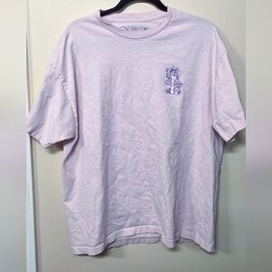 Neff Light Pink Tee with Purple Graphic
